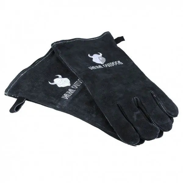 Valhal Outdoor | Hittebestendige Handschoen Suede Vuurvast Set van 2 - Buitenvuur